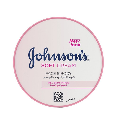 کرم مرطوب کننده و نرم کننده جانسون (Johnson's) مدل Soft Cream حجم ۲۰۰ گرم